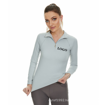 Gray High Quality Women equestrian Base Layer